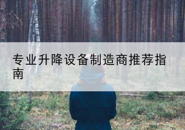 江汉电动剪叉升降平台厂家-专业升降设备制造商推荐指南